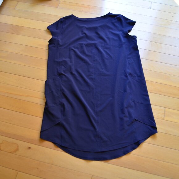 T by Talbots Cap Sleeve Navy Blue Shift Dress Size XL NWT - Picture 8 of 12